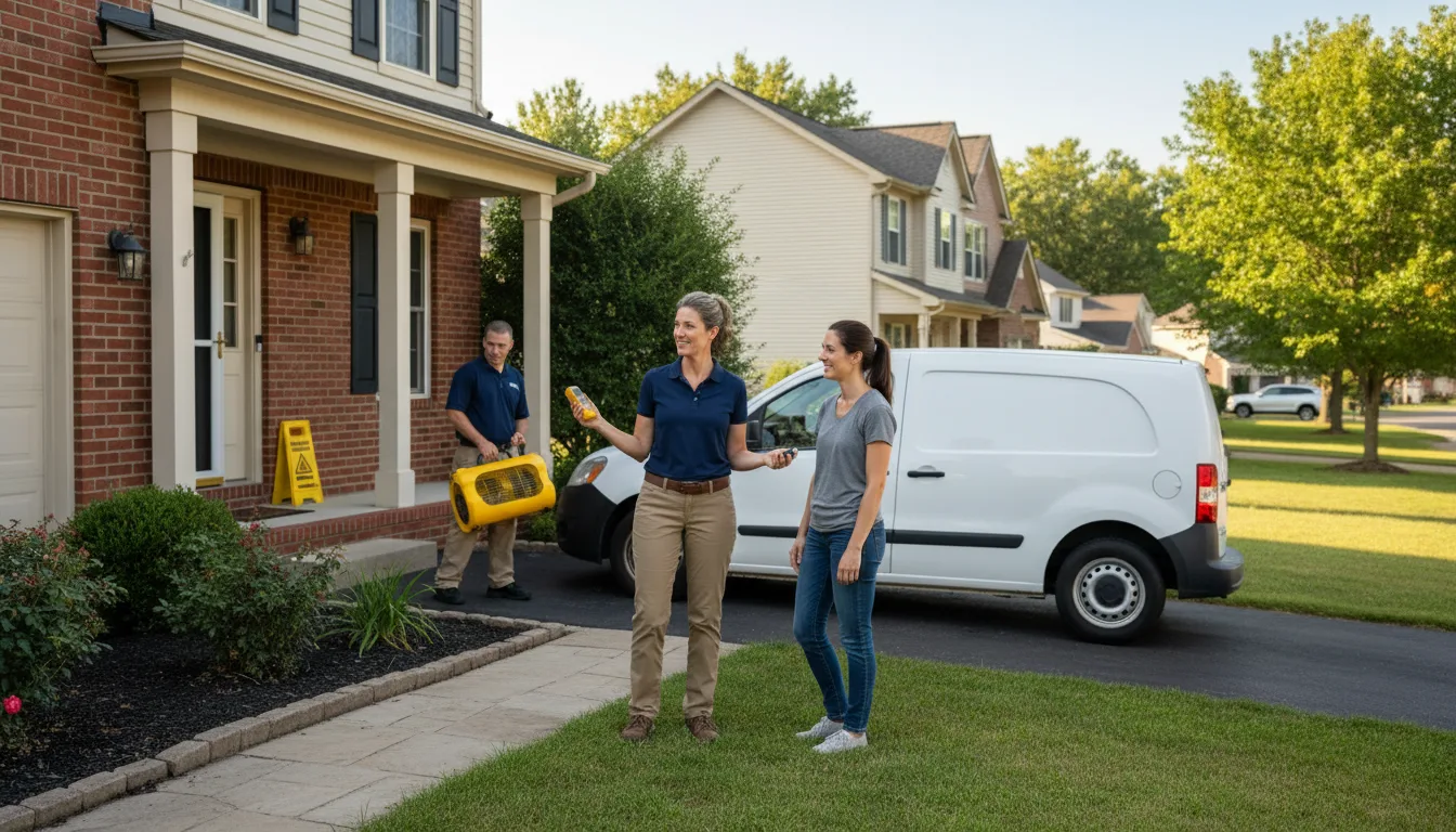 Residential water damage restoration in Farnam, NE